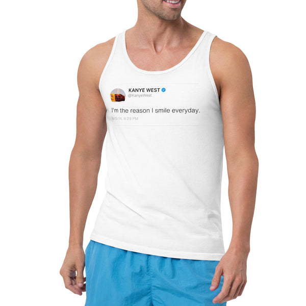 Kanye Tweet 'I'm the Reason I Smile Everyday' Tank Top