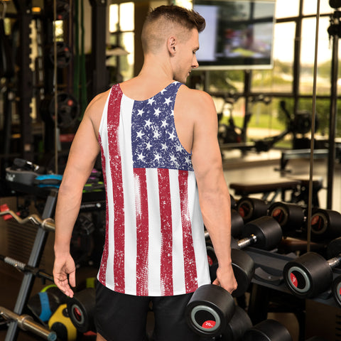 Men's American Flag Tank Top