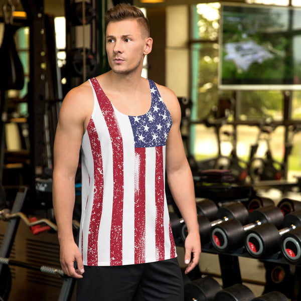 Men's American Flag Tank Top