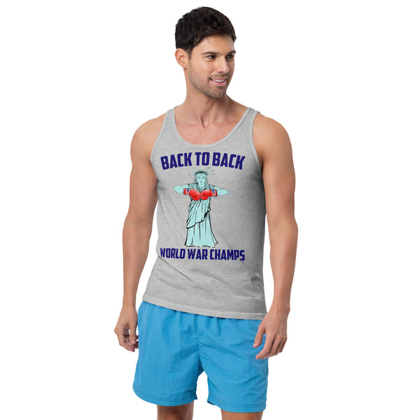 Statue Of Liberty 'Back to Back World War Champs' Tank Top