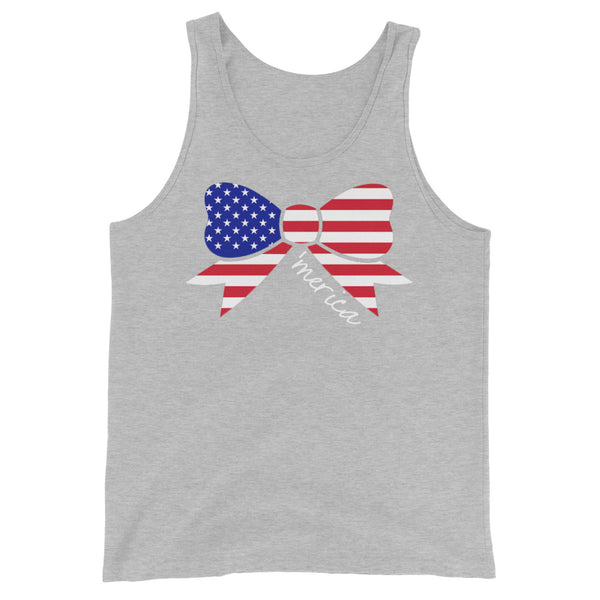 Ladies 'Merica Bow' Tank Top