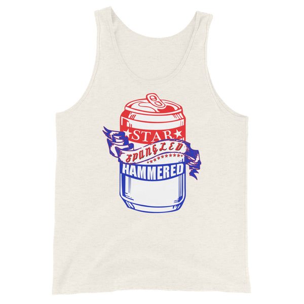 'Star Spangled Hammered' Beer Can Tank Top