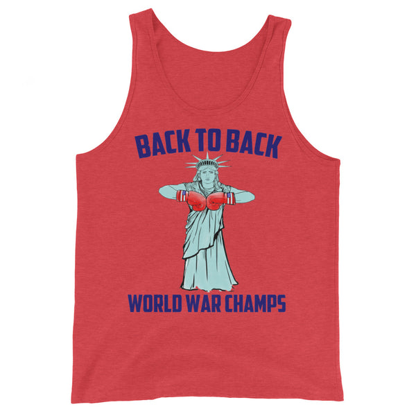 Statue Of Liberty 'Back to Back World War Champs' Tank Top