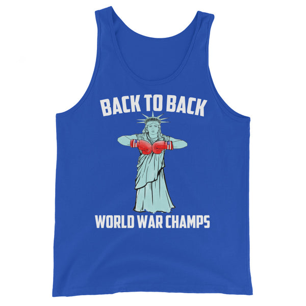 Statue Of Liberty 'Back to Back World War Champs' Tank Top