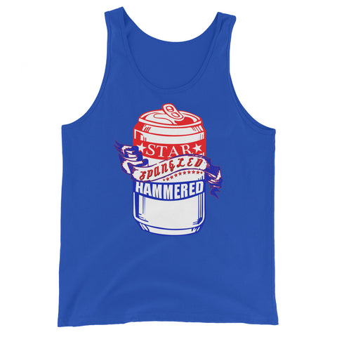 'Star Spangled Hammered' Beer Can Tank Top