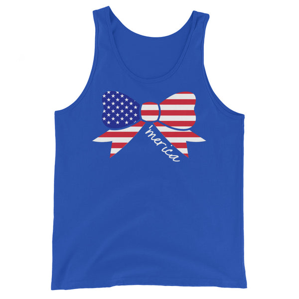 Ladies 'Merica Bow' Tank Top
