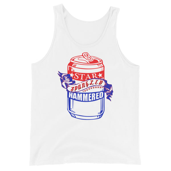 'Star Spangled Hammered' Beer Can Tank Top