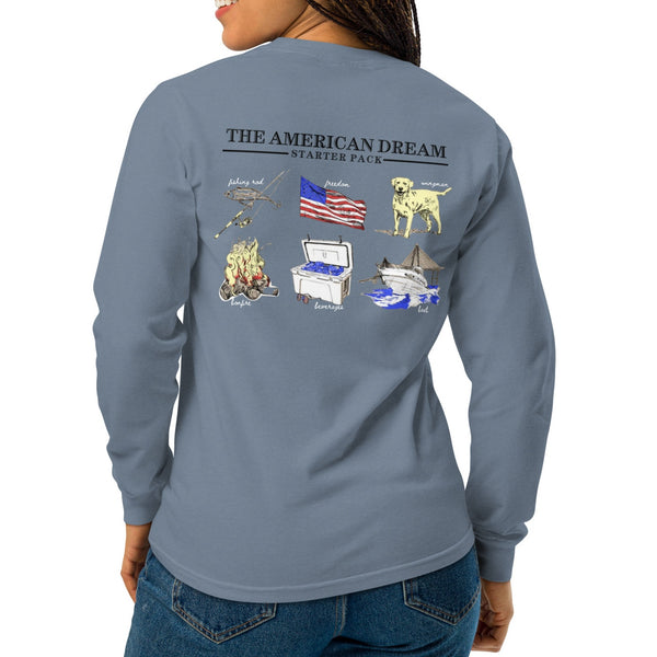 'American Dream Starter Pack' Comfort Colors Long Sleeve