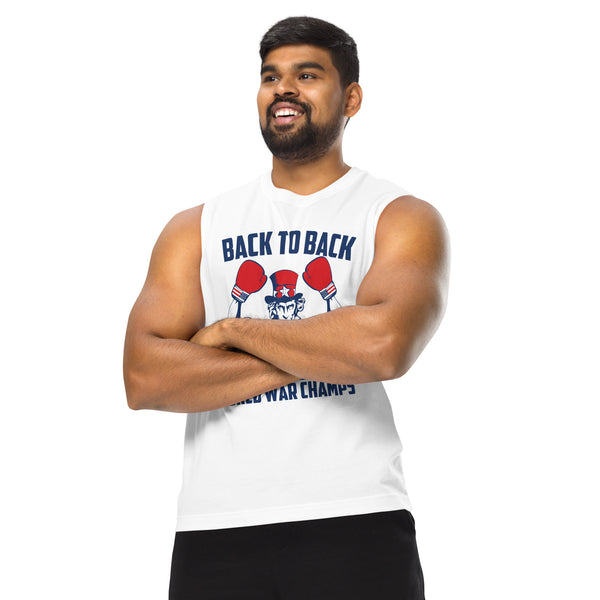 Uncle Sam 'Back to Back World War Champs' Muscle Tank