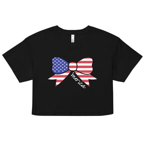 Merica' Bow Women's Crop Top