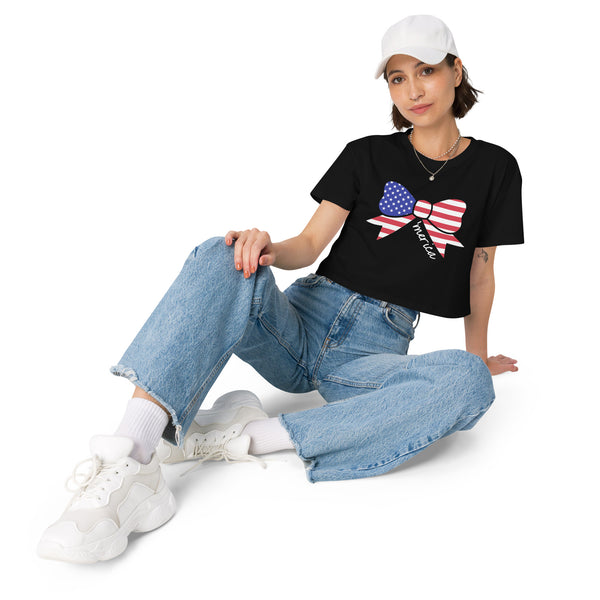 Merica' Bow Women's Crop Top