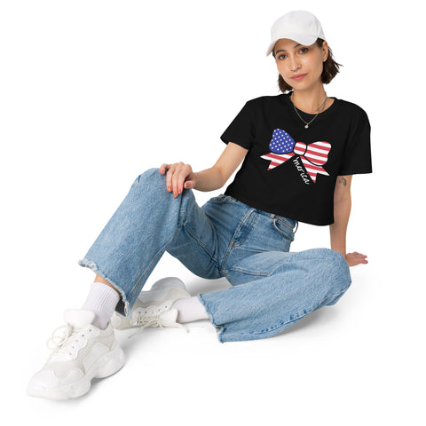 Merica' Bow Women's Crop Top