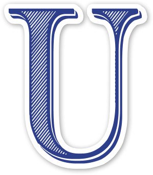 United 'U' Sticker