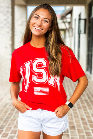'White USA' T-Shirt