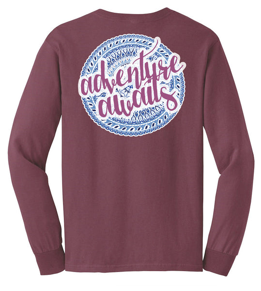 'Adventure Awaits' Long Sleeve Tee