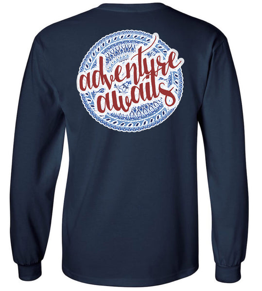 'Adventure Awaits' Long Sleeve Tee