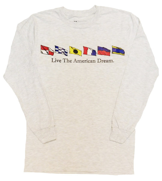 United written out in American Flags