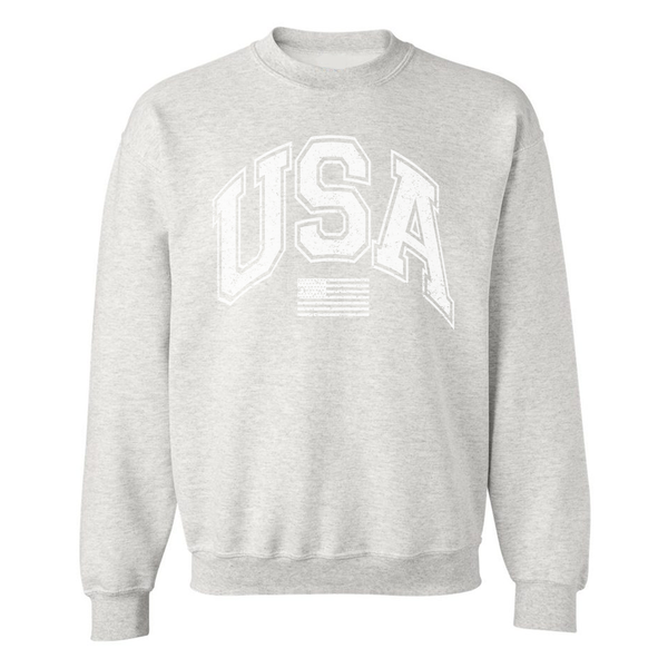 'White USA' Crewneck Sweatshirt