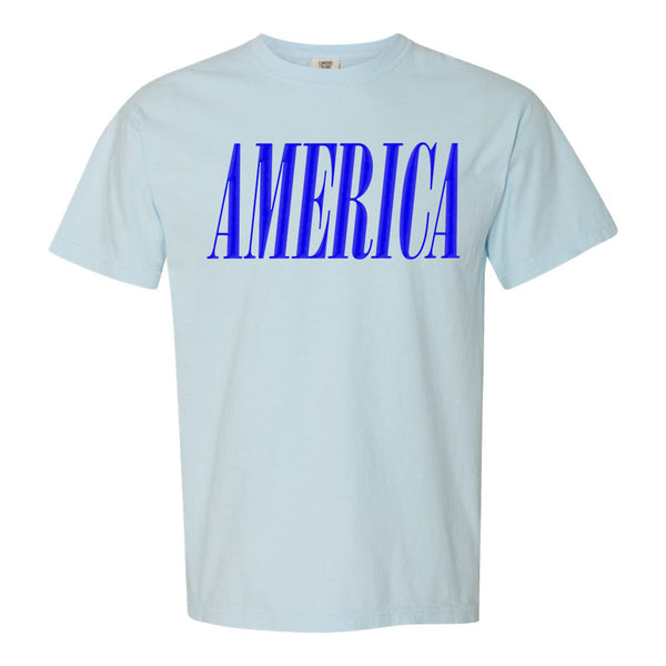 'America' Puff Design T-Shirt
