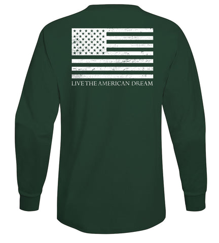 United Long Sleeve Tee American Flag