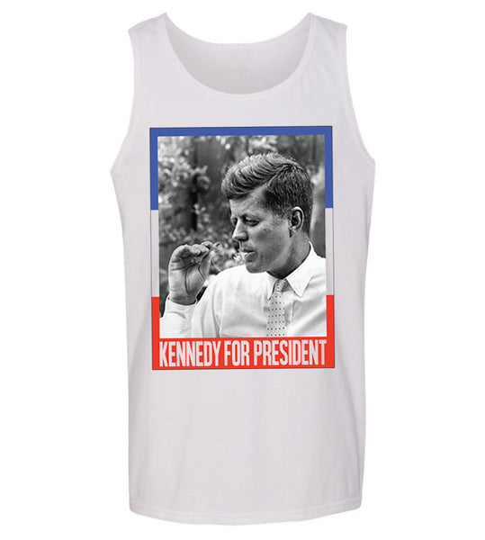 John F Kennedy Smokin- 4th of July Tank top