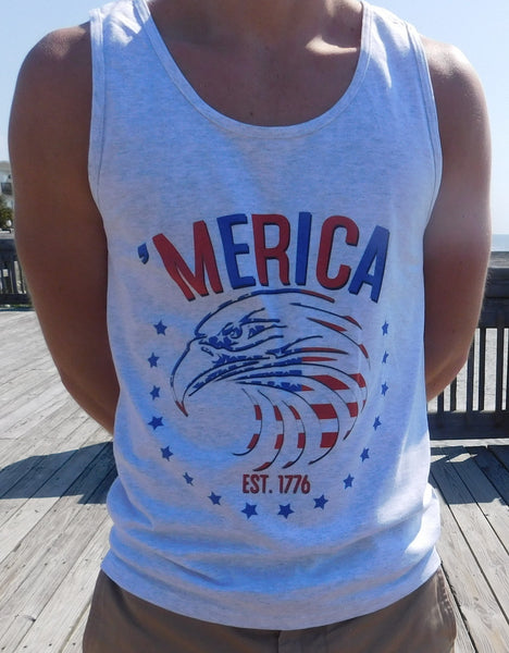 Merica Bald Eagle Tank Top