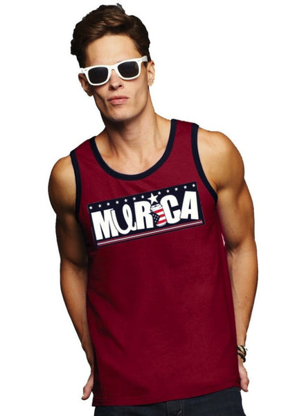 Murica Tank Top, United Tees 'U Logo'