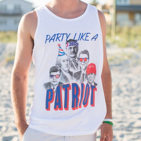 Trump, Teddy Roosevelt, George Washington, JFK & Reagan Tank Top