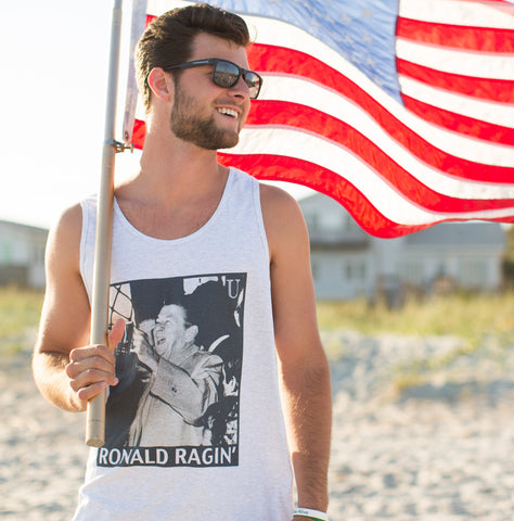 Reagan America Tank Top at the Beach