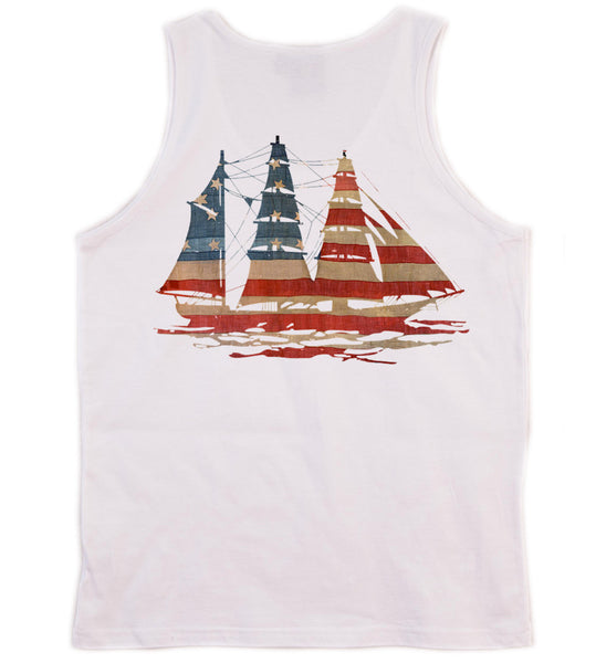 American Flag Preppy Tank Top