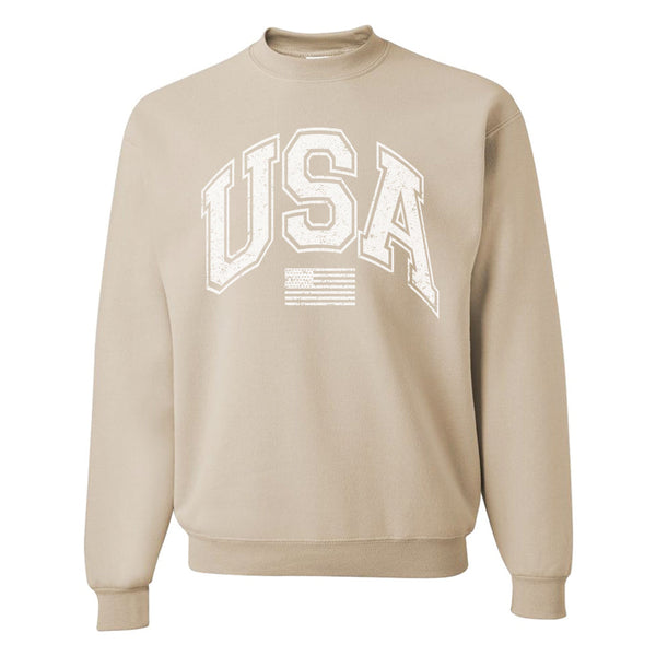 'White USA' Crewneck Sweatshirt