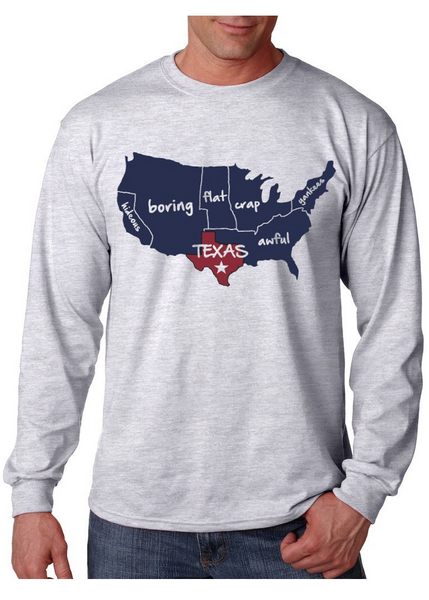 Funny Texas Long Sleeve Tee