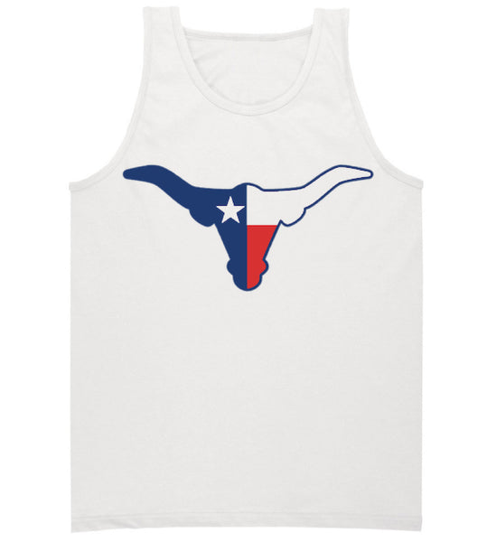 Texas Flag Tank Top red, white & blue longhorn