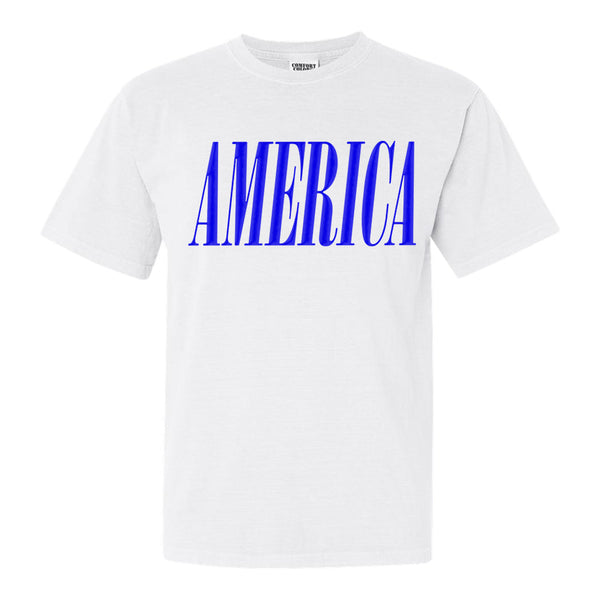 'America' Puff Design T-Shirt