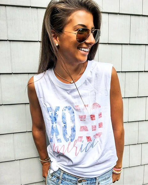 LAdies Merica Tank Top