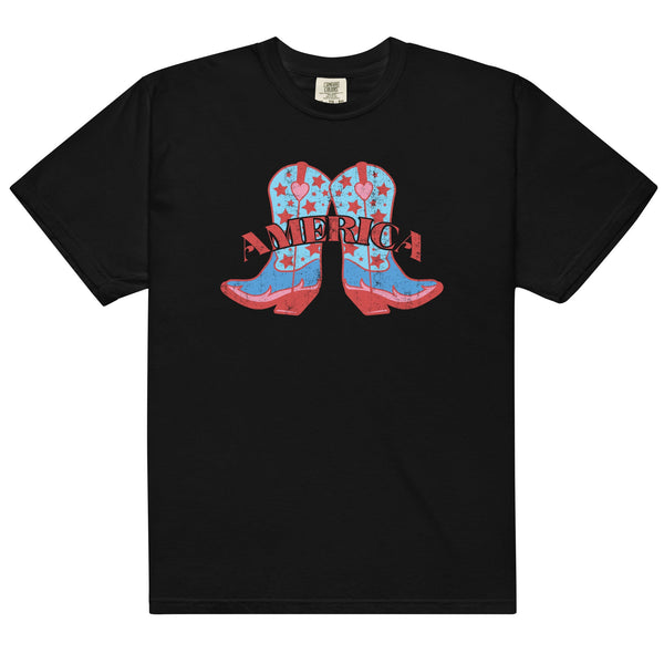 'America Spirit Cowboy Boots' Tee