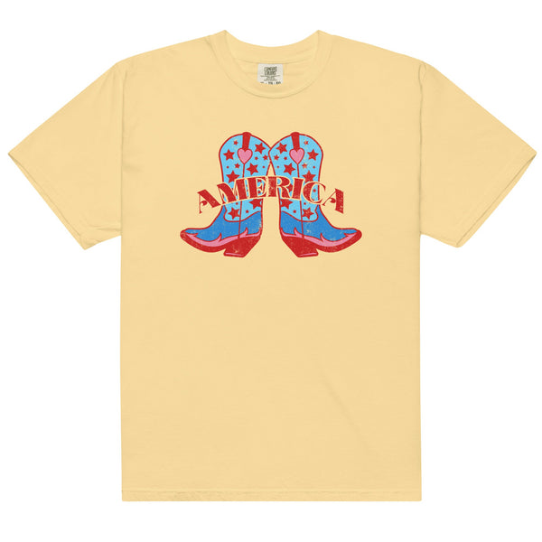 'America Spirit Cowboy Boots' Tee
