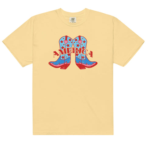 'America Spirit Cowboy Boots' Tee