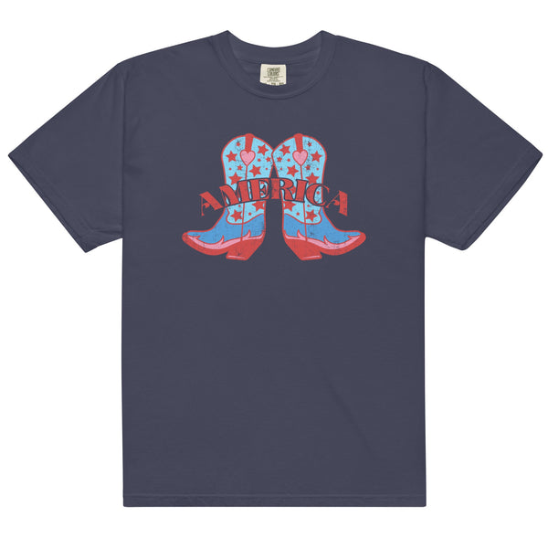 'America Spirit Cowboy Boots' Tee