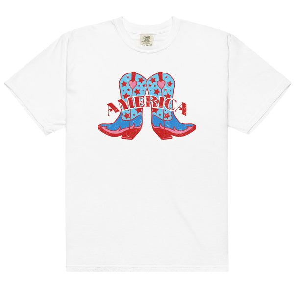 'America Spirit Cowboy Boots' Tee