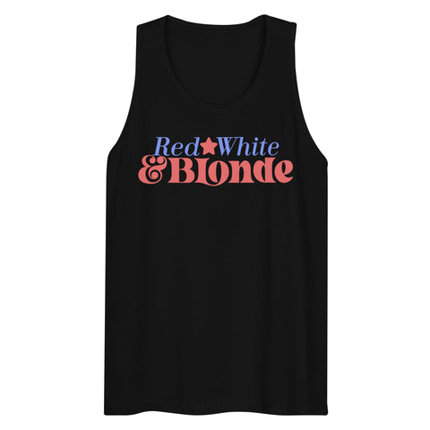 'Red, White & Blonde' Premium Tank Top