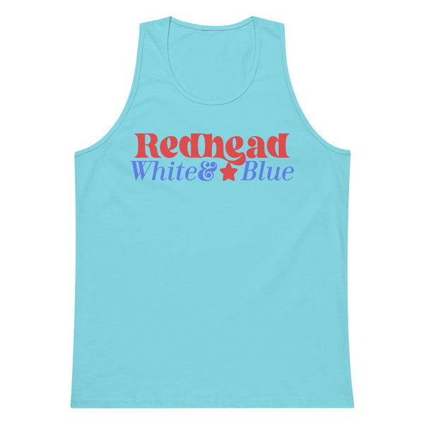'Red, White & Blonde' Premium Tank Top