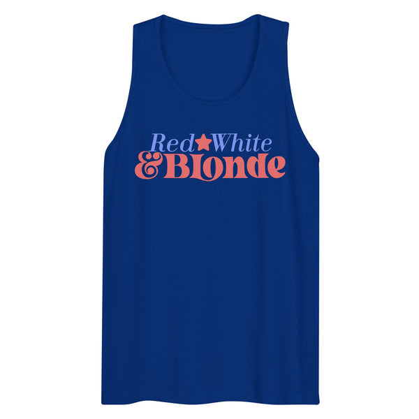 'Red, White & Blonde' Premium Tank Top