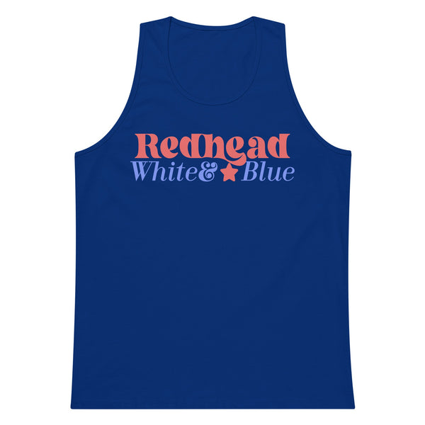 'Red, White & Blonde' Premium Tank Top
