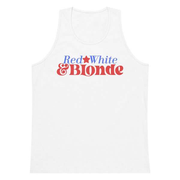 'Red, White & Blonde' Premium Tank Top