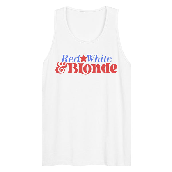 'Red, White & Blonde' Premium Tank Top