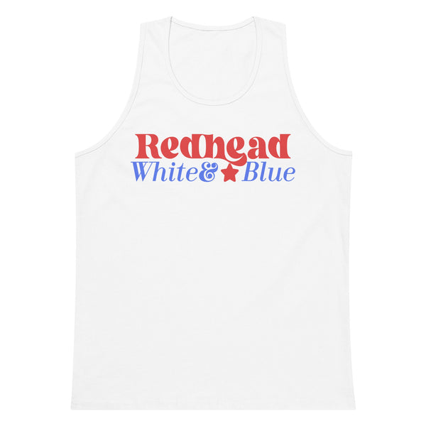 'Red, White & Blonde' Premium Tank Top