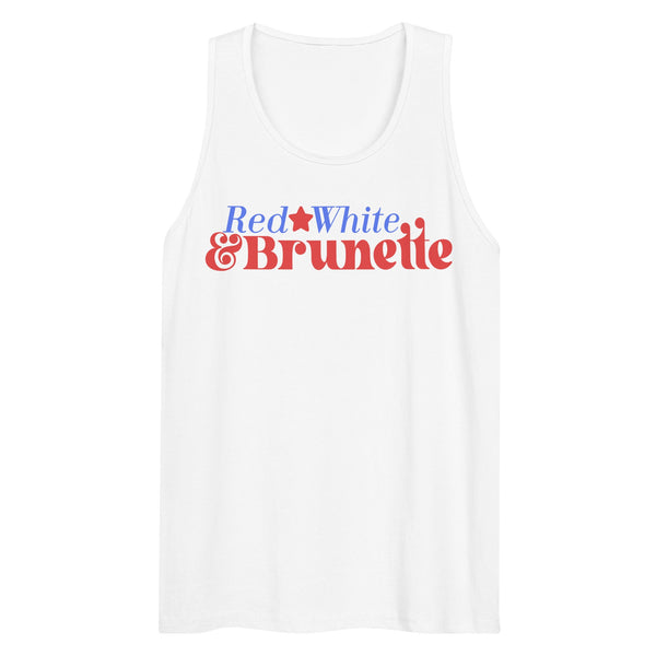 'Red, White & Blonde' Premium Tank Top