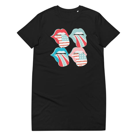 'Flag Tongues' T-Shirt Dress