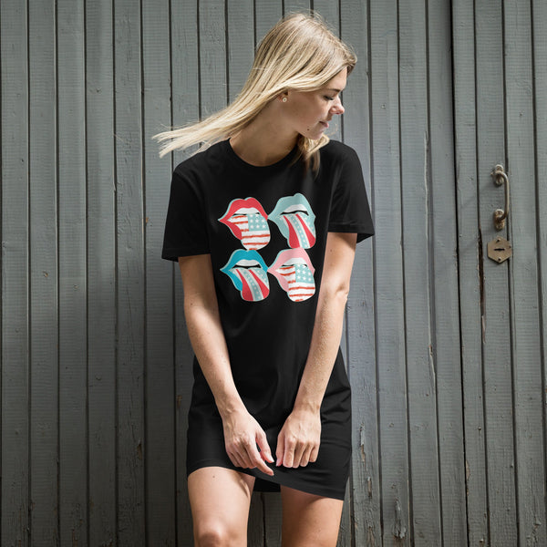 'Flag Tongues' T-Shirt Dress